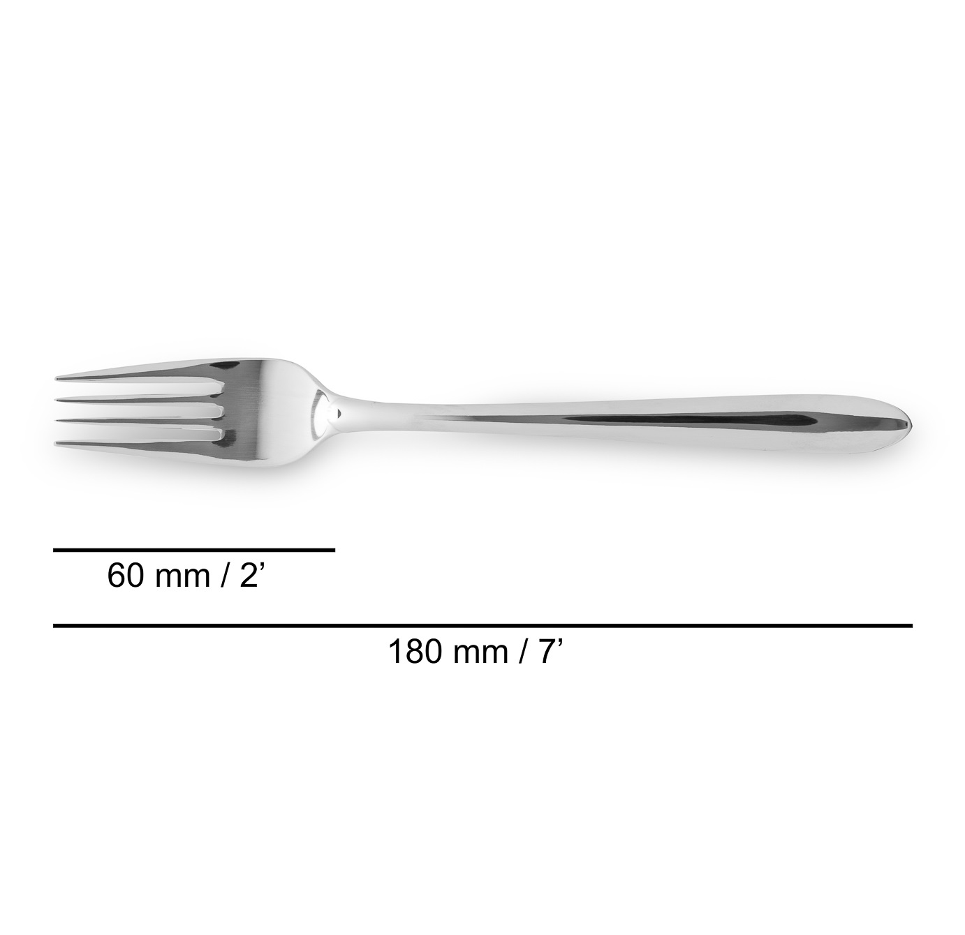 12 fourchettes à dessert en acier inoxydable Arcos Berlin Series 180 mm