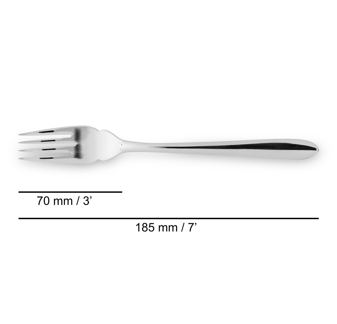 12 forchette da pesce in acciaio inox serie Arcos Berlin 185 mm