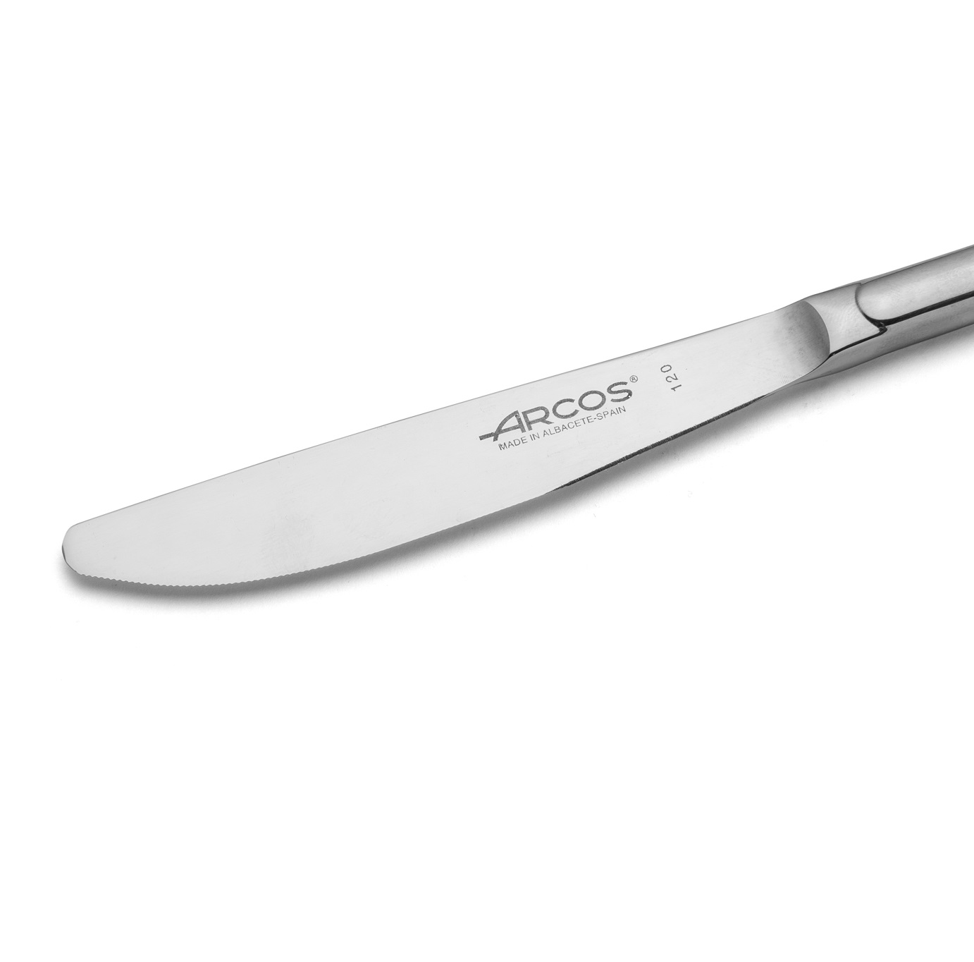 12 Arcos Tafelmesser, Micro-Perlschliff, Serie Berlin, Edelstahl, 220 mm