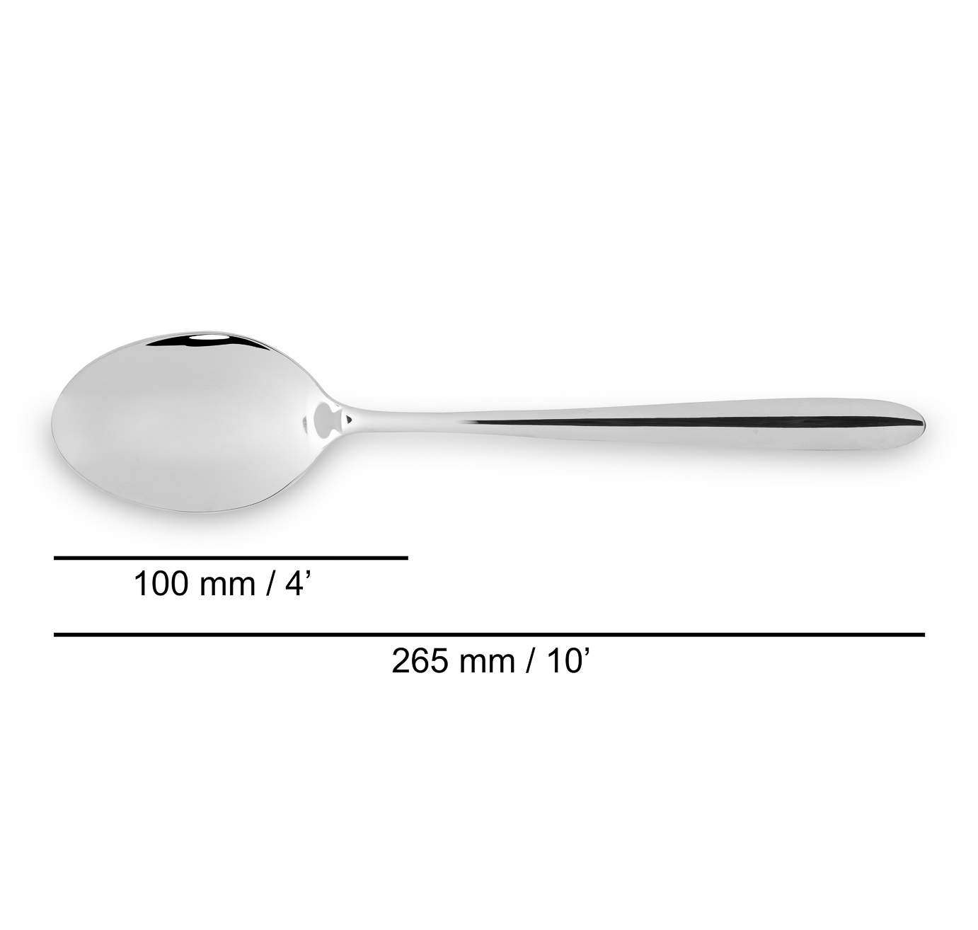 Cuchara de servir de acero inoxidable Arcos Berlin de 265 mm