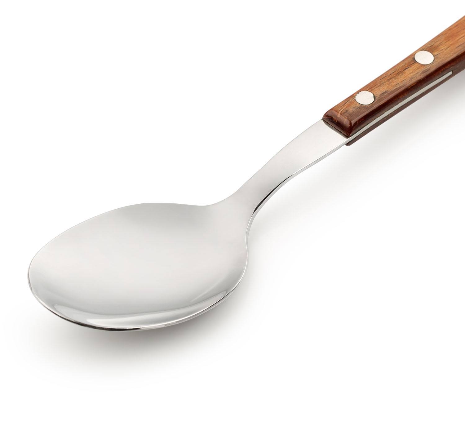 12 cuillères à dessert Arcos Manchega de 171 mm avec manches en bois compressé