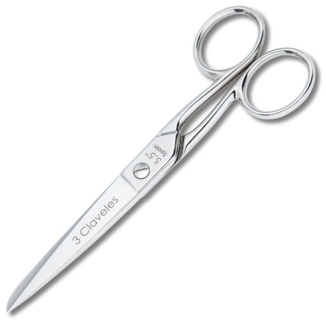 Tijeras de costura 140 mm acero carbono 3 Claveles