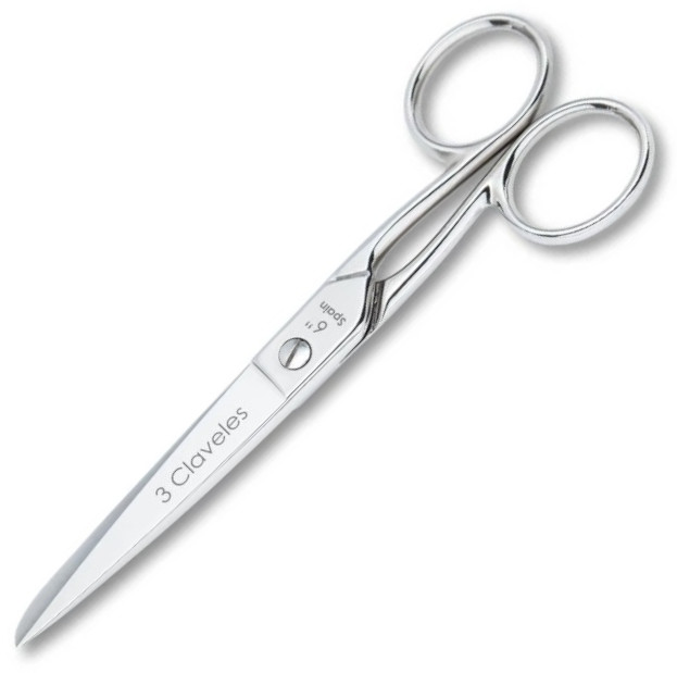 Tijeras de costura 150 mm acero carbono 3 Claveles