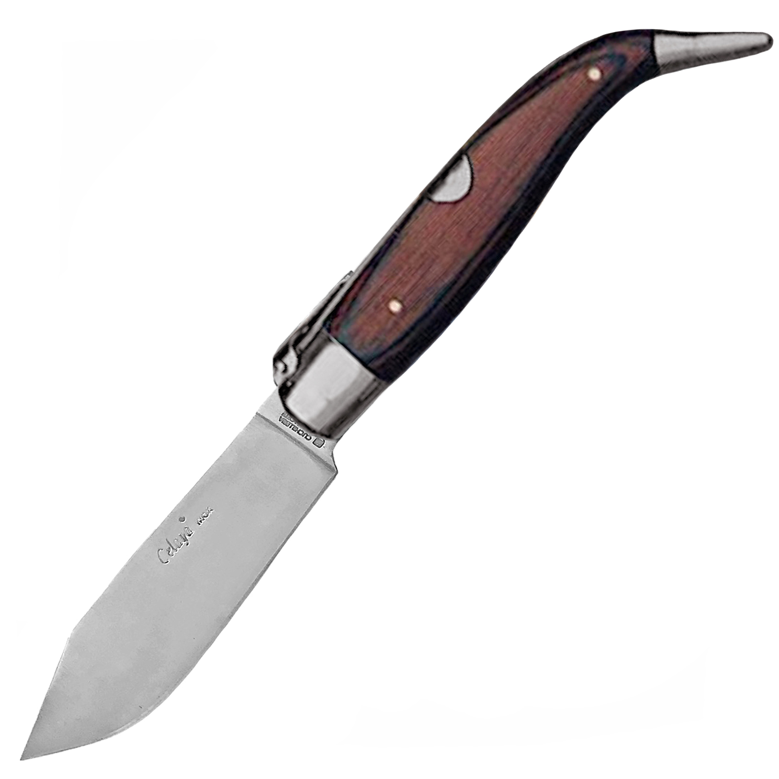 Navajas Pastora artesana con mango de madera de olivo y virola de...