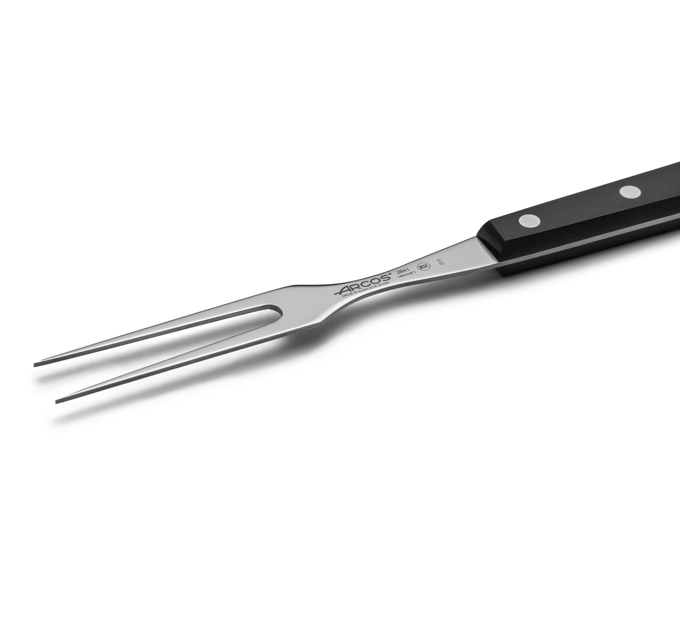 Tenedor trinchante Arcos Universal 160 mm con mango de polioximetileno negro