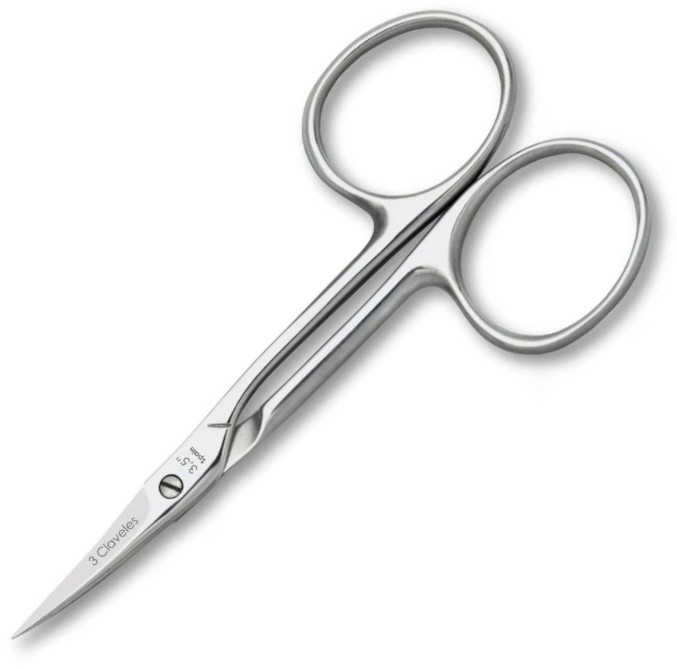 Tijera de bordar recta 3 claveles de 3.5"