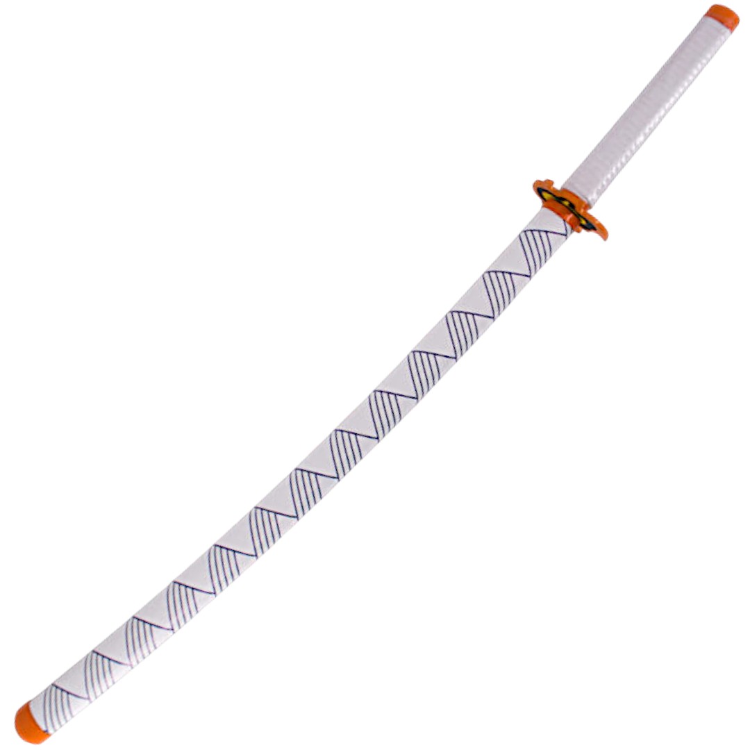 Katana Funcional Demon Slayer usada por Rengoku Kyoujurou con mango blanco