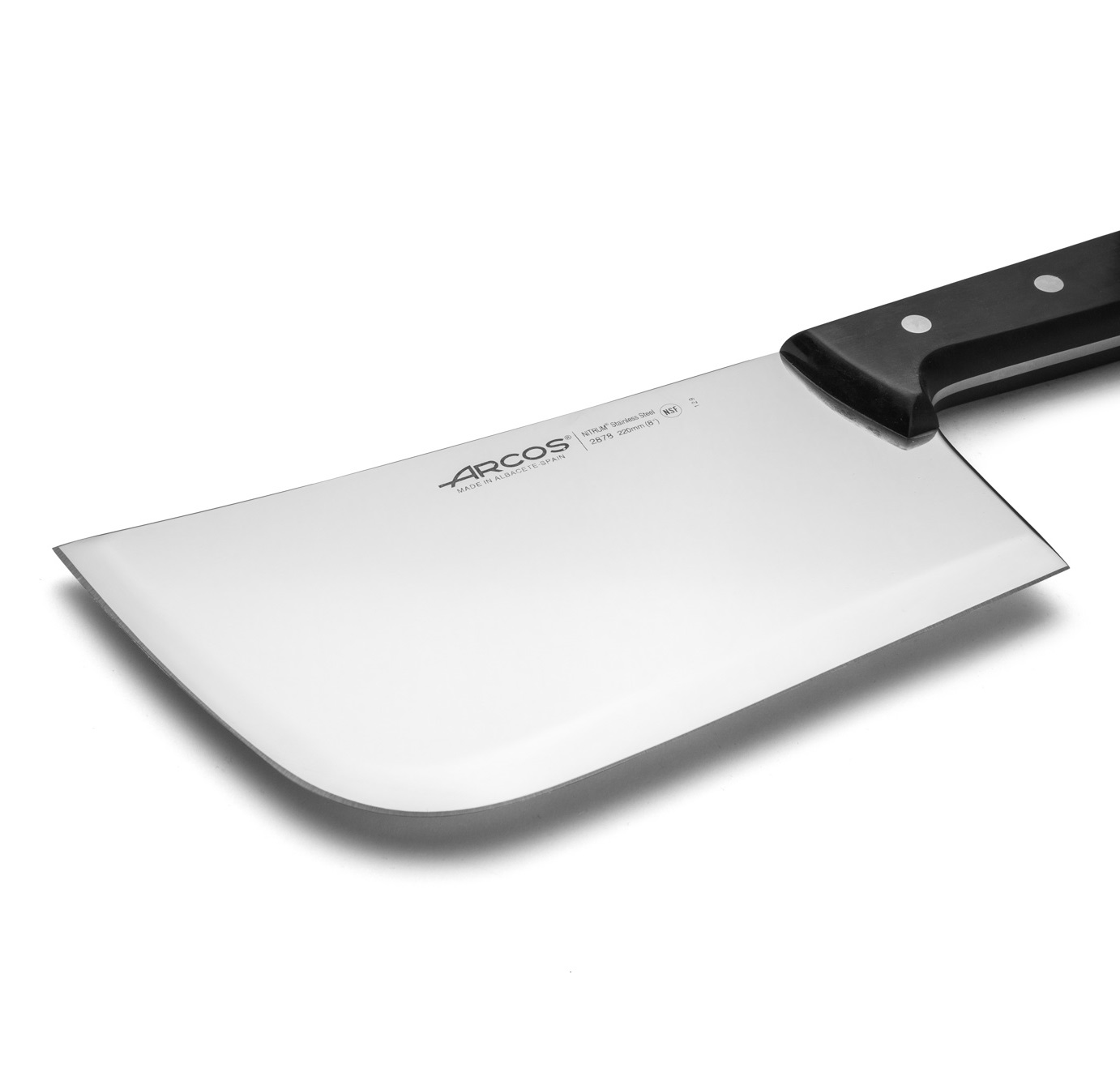 Mannaia universale da cuoco Arcos con manico in poliossimetilene nero e lama stretta da 220 mm