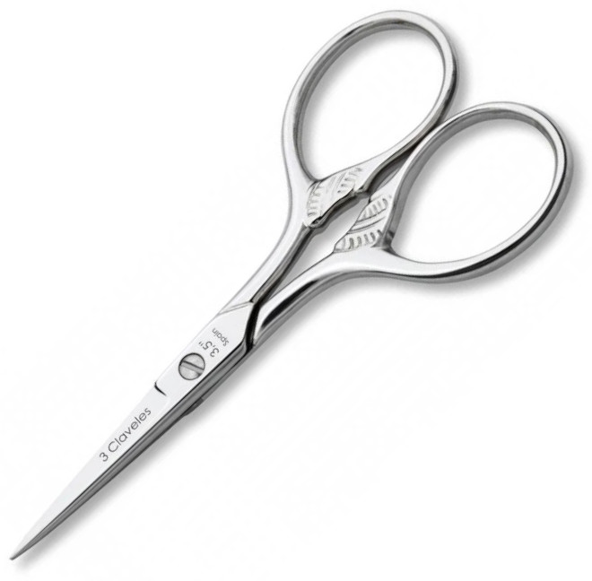 Tijera de bordar con forma de cuerno de la abundancia de 3.5"