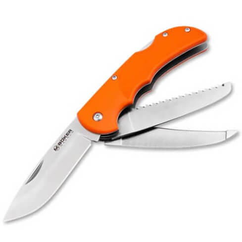 Navaja multiusos de caza con bloqueo trasero