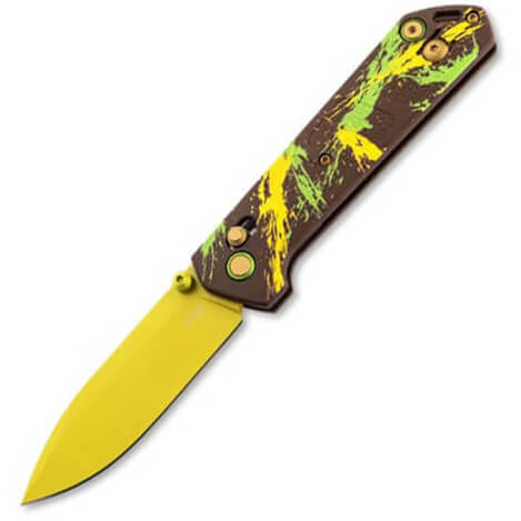 Navaja de bolsillo chocolate Dubai con bloqueo de barra transvers...