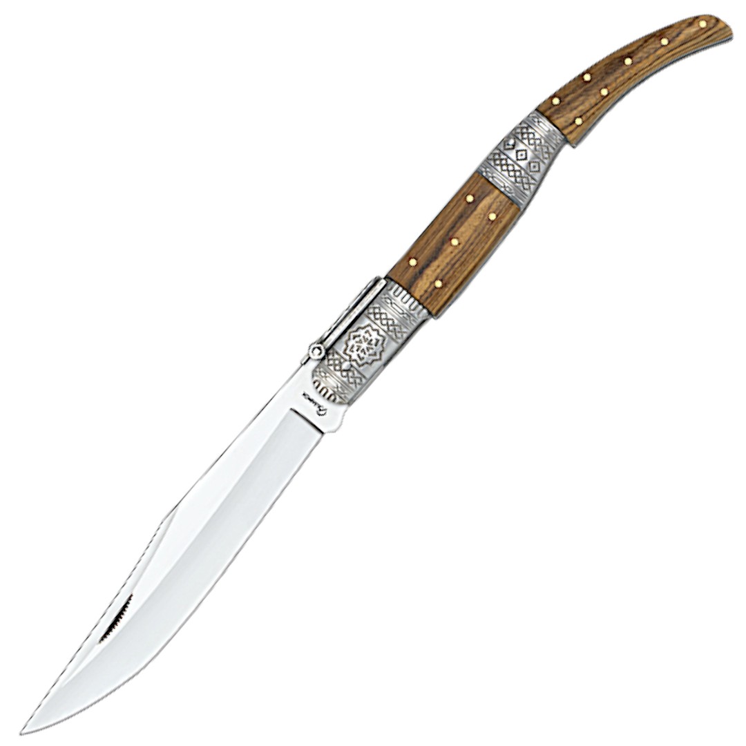 Arabian Decorated Ratchet pocket Knife nº4 zebrawood