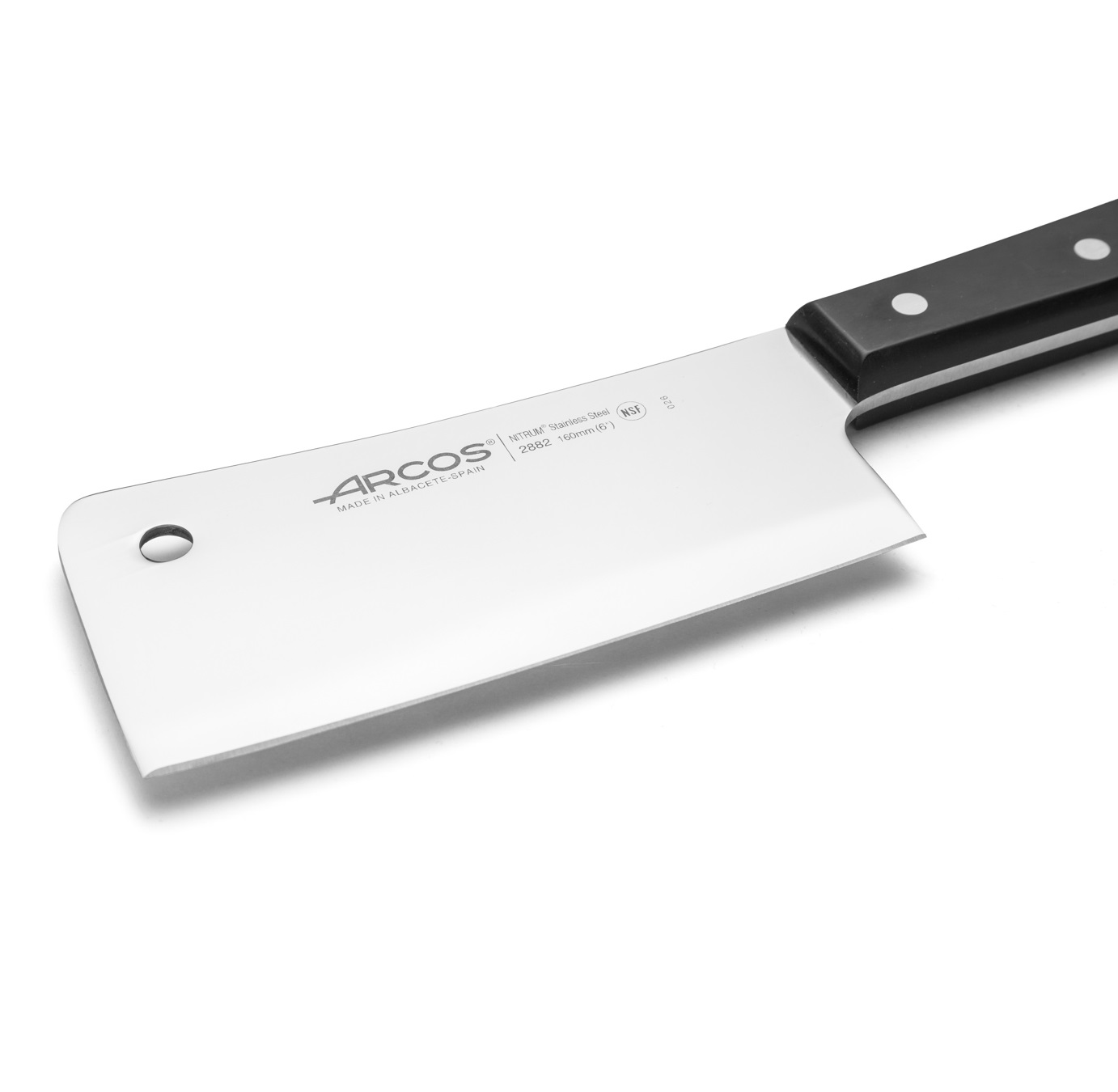 Arcos 160 mm wide blade straight edge Universal series machete with black handle