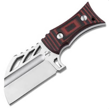 Cuchillo tactico de hoja con aberturas de estilo nordico y mango ...