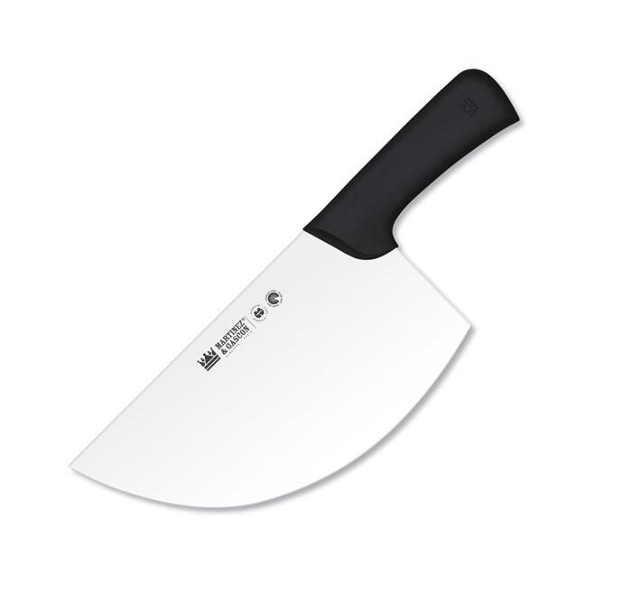 Halbmondförmige Hackaxt mit 28 cm, 3 mm Klinge und schwarzem Poly...