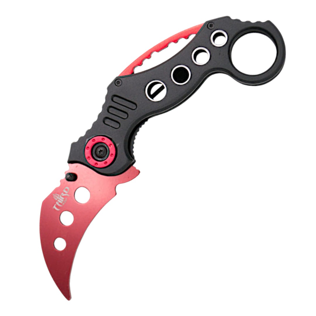 Coltello da allenamento karambit rosso
