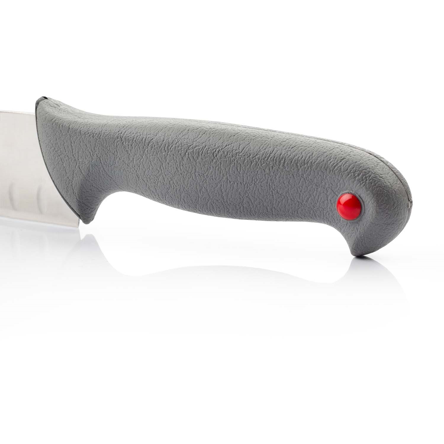 Cuchillo japonés santoku Arcos con hoja de 18 cm Colour prof mango doble inyección gris