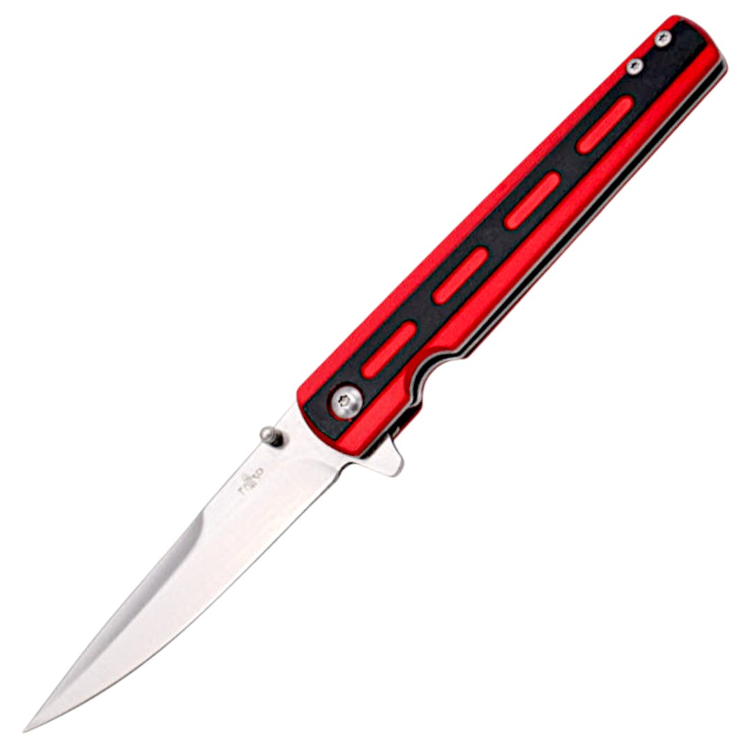 Coltello tascabile con manico in alluminio rosso Third K0824RD