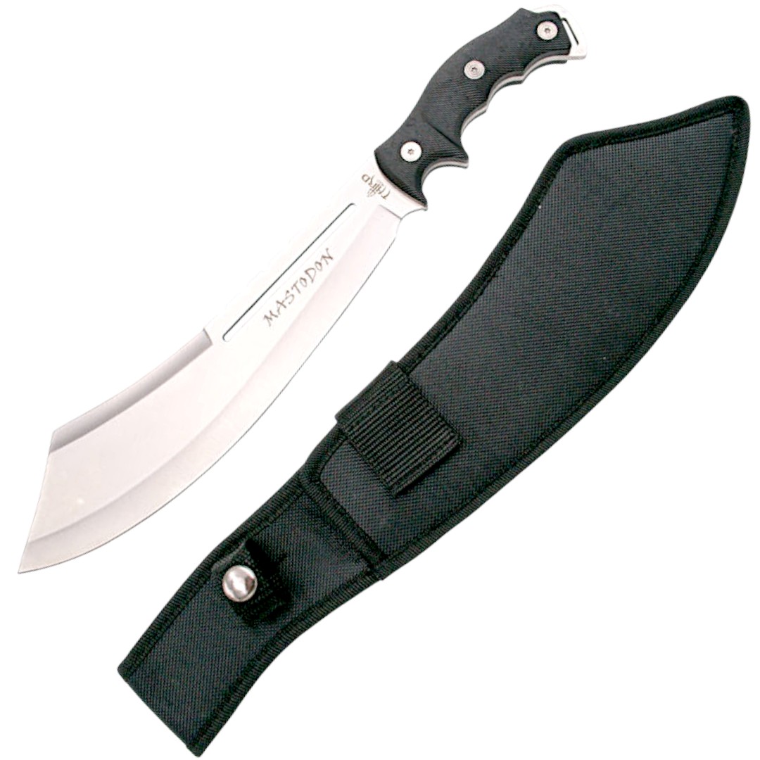 Coltello tattico Mastodon con lama in acciaio satinato e manico i...