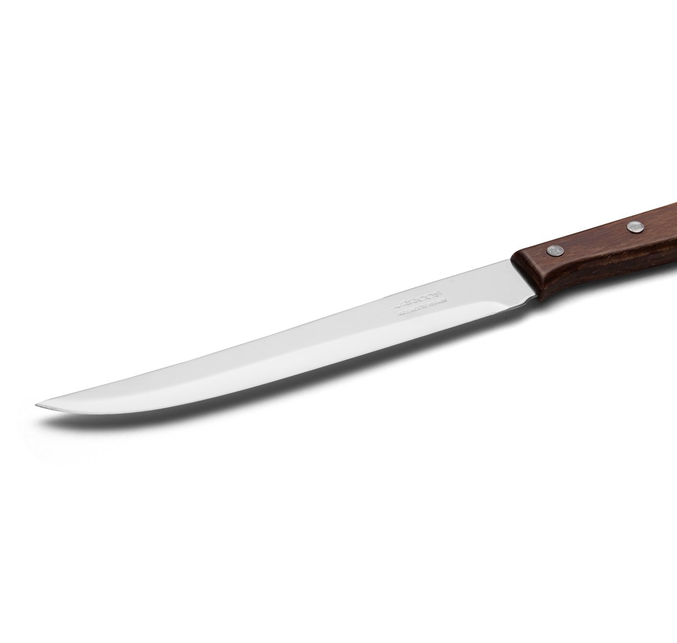 12 Arcos Latina series kitchen knives with wooden handles and 155 mm blades