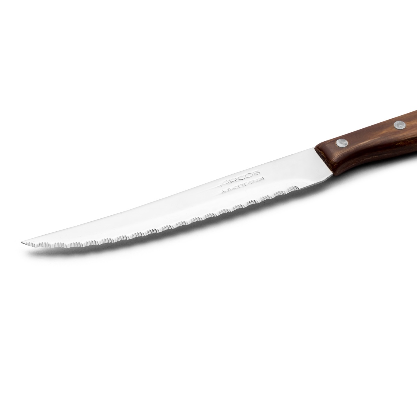 Arcos Latin series steak knife with wooden handle and 105 mm blade blister