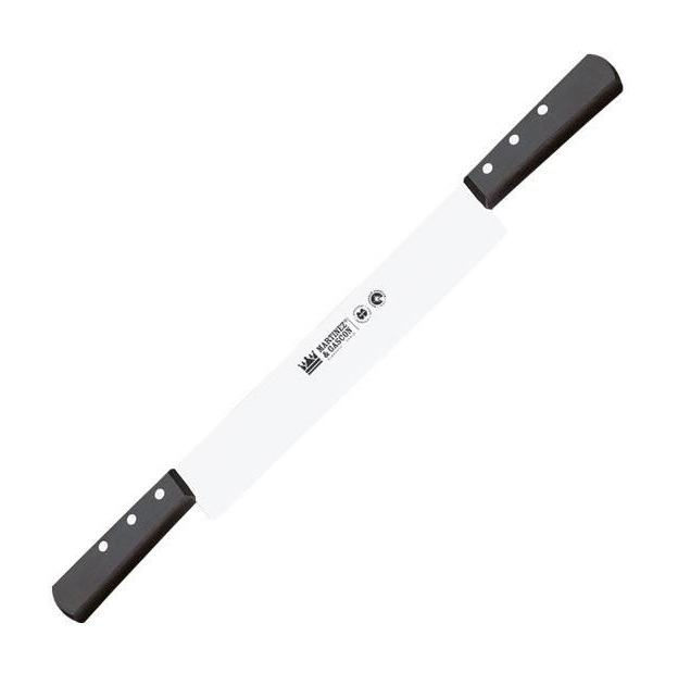 Cuchillo quesero dos puños con hoja de 26 cm y mango de polioxime...