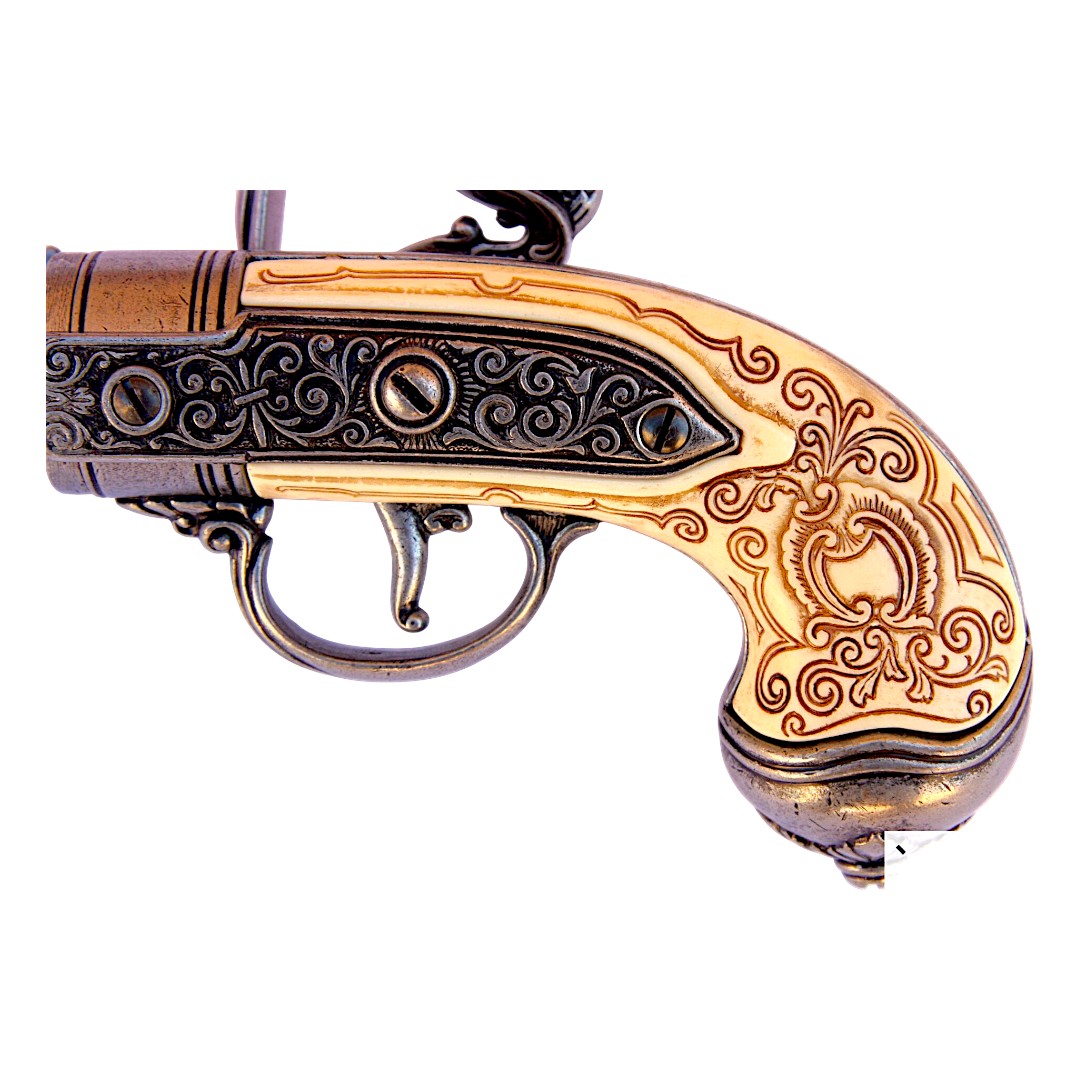 Réplica Pistola antigua acabado latón 1016G