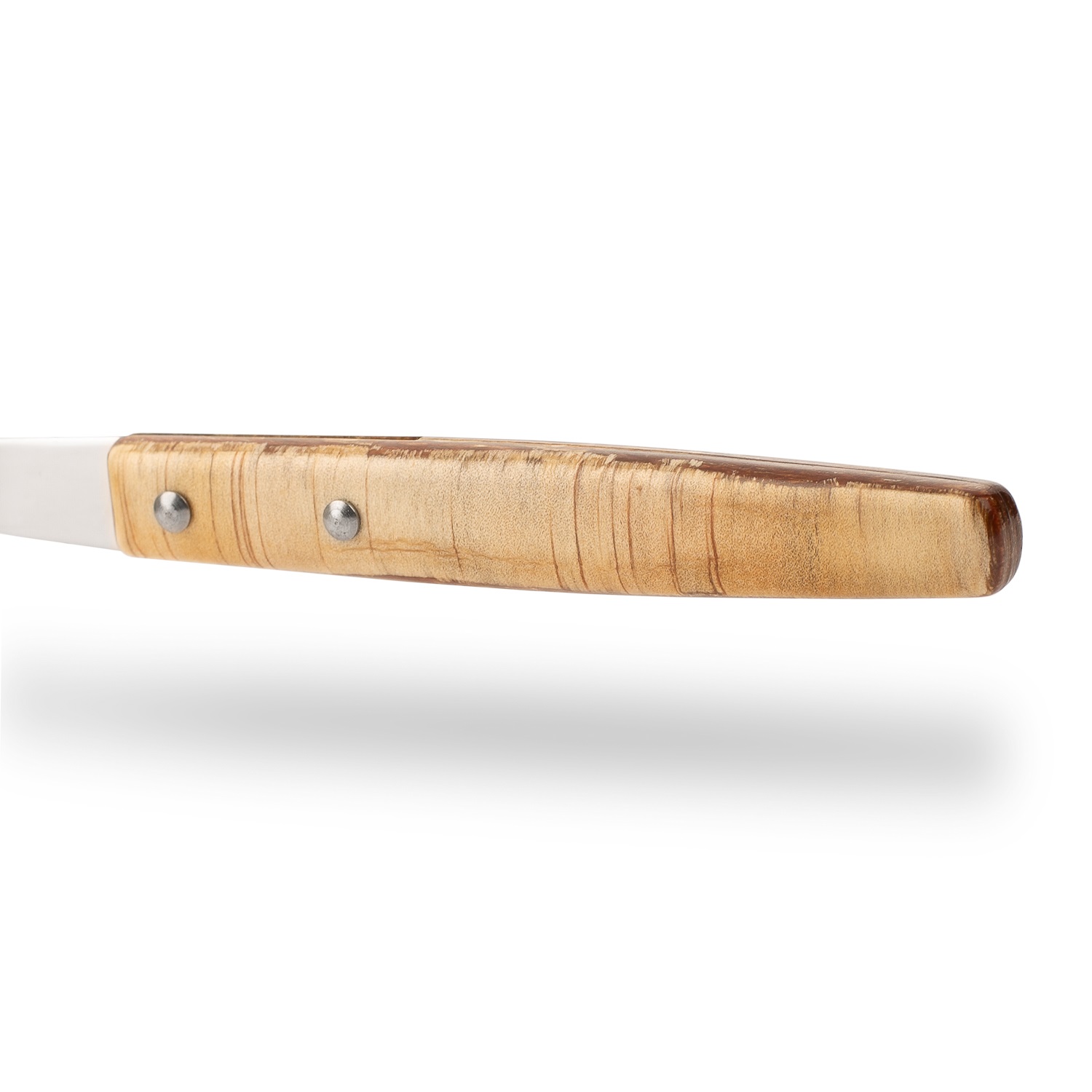 12 cuillères de table Arcos de 205 mm avec manche en bois compressé brun clair