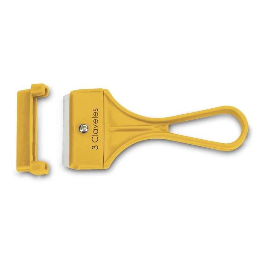 Rascavidrios 4 mm con mango de nylon 3 Claveles