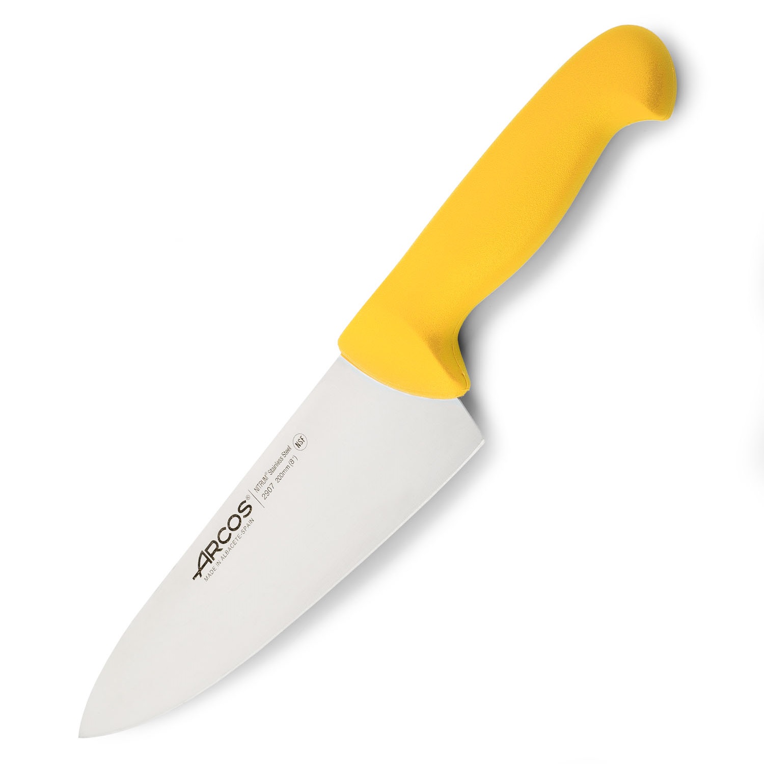 Cuchillo cocinero ancho con hoja de 20 cm y mango de plástico de ...