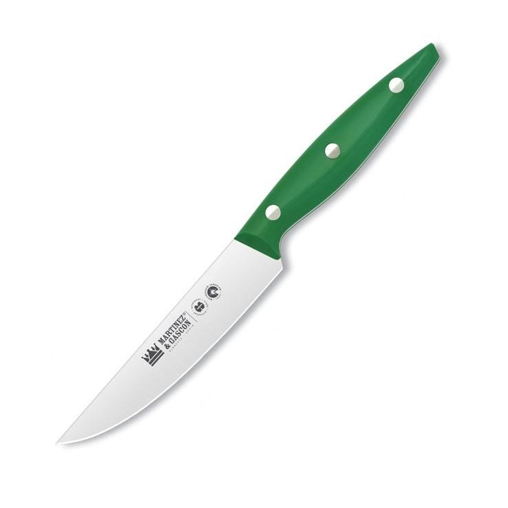 Steak knife with 12 cm blade and polyoxymethylene handle in various colors, Martinez y Gascón