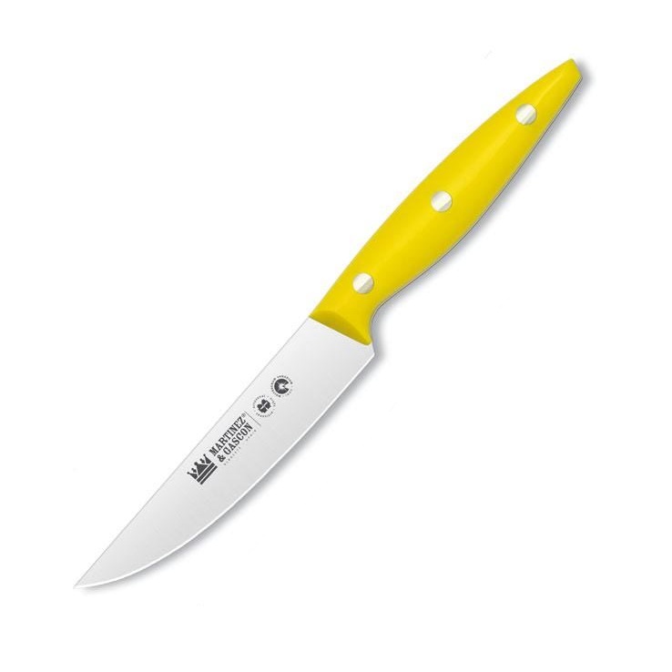Steak knife with 12 cm blade and polyoxymethylene handle in various colors, Martinez y Gascón