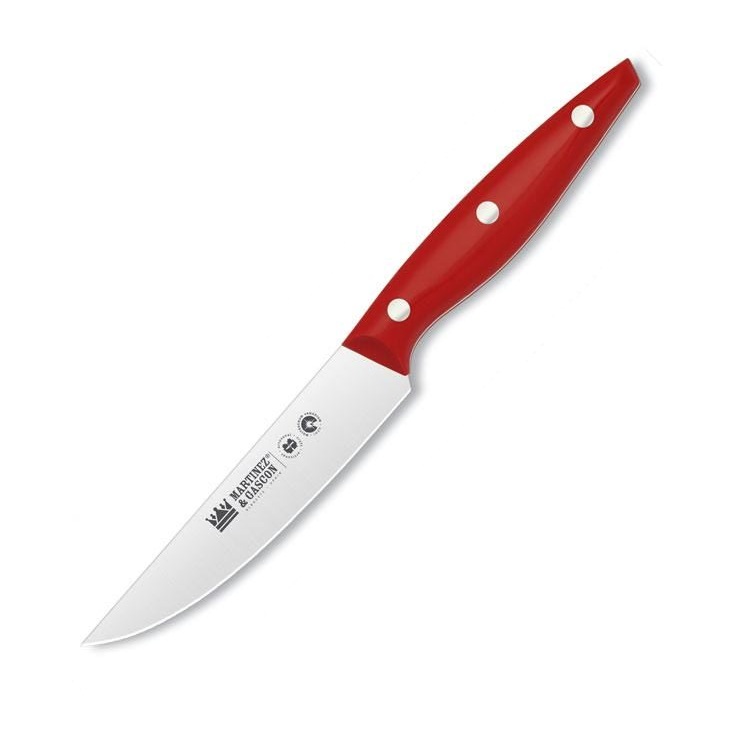 Steak knife with 12 cm blade and polyoxymethylene handle in various colors, Martinez y Gascón