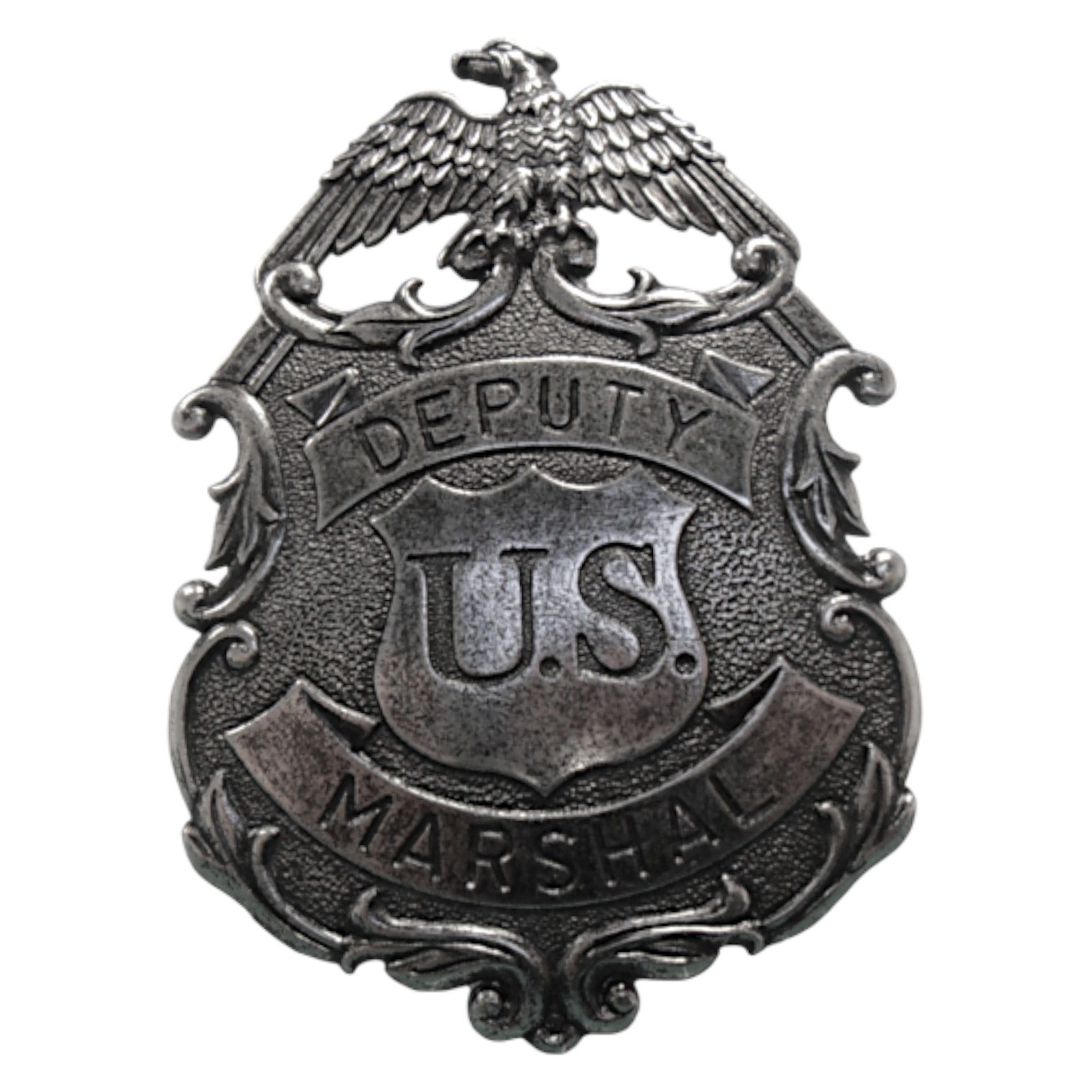 Placa de Marshal con águila acabado niquelado