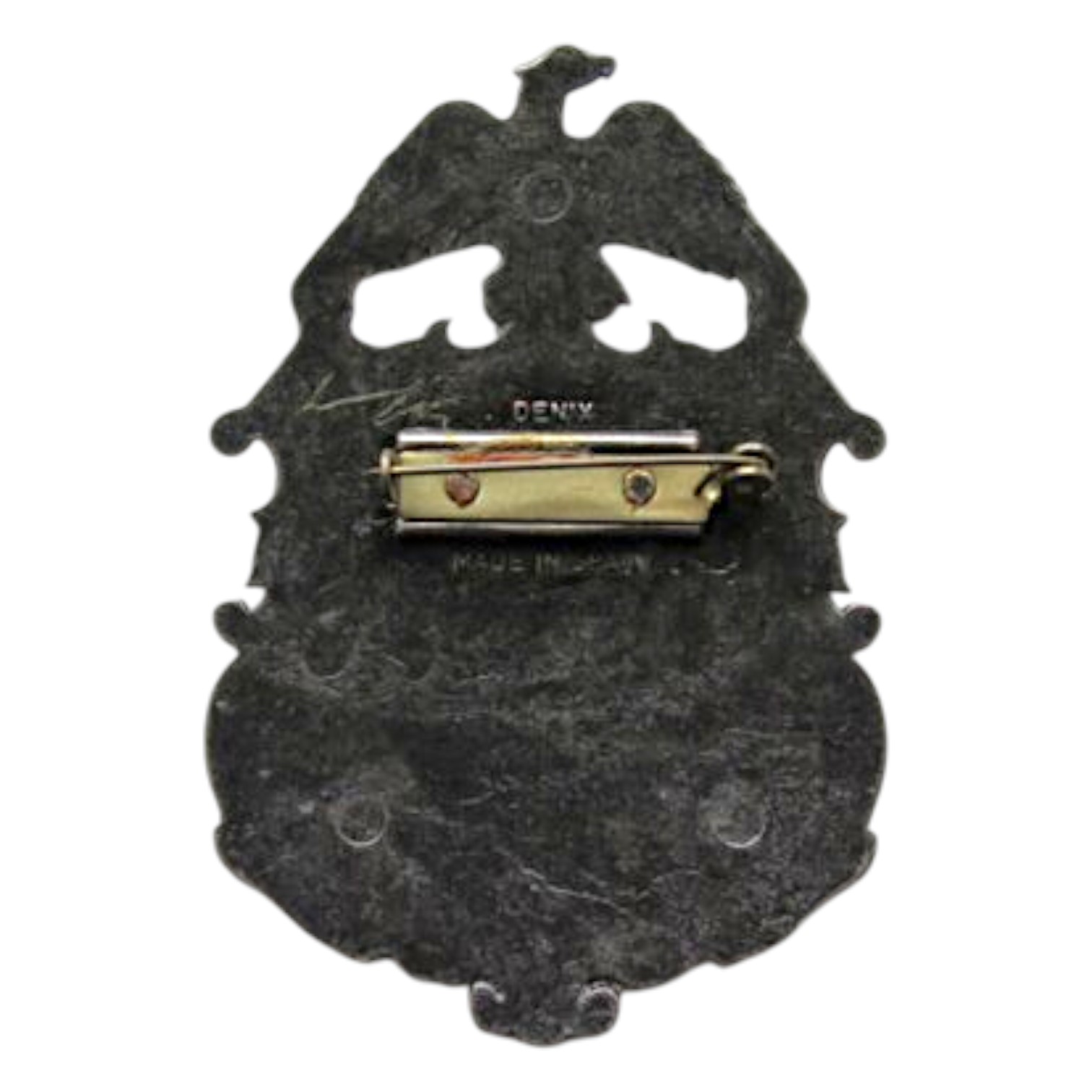 Marshal-Plakette mit Adler, vernickelt