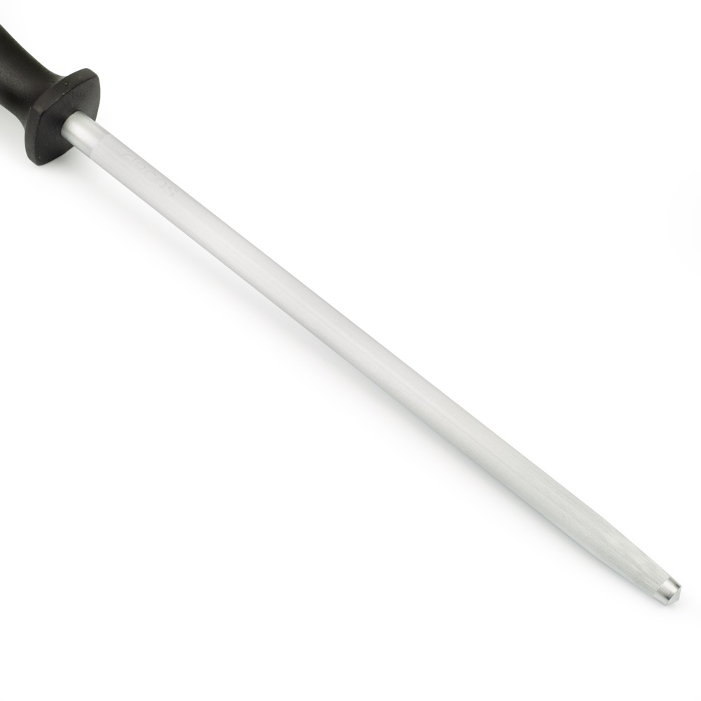 Temperamatite Arcos 230x10 mm in acciaio al carbonio cromato con manico in polipropilene nero