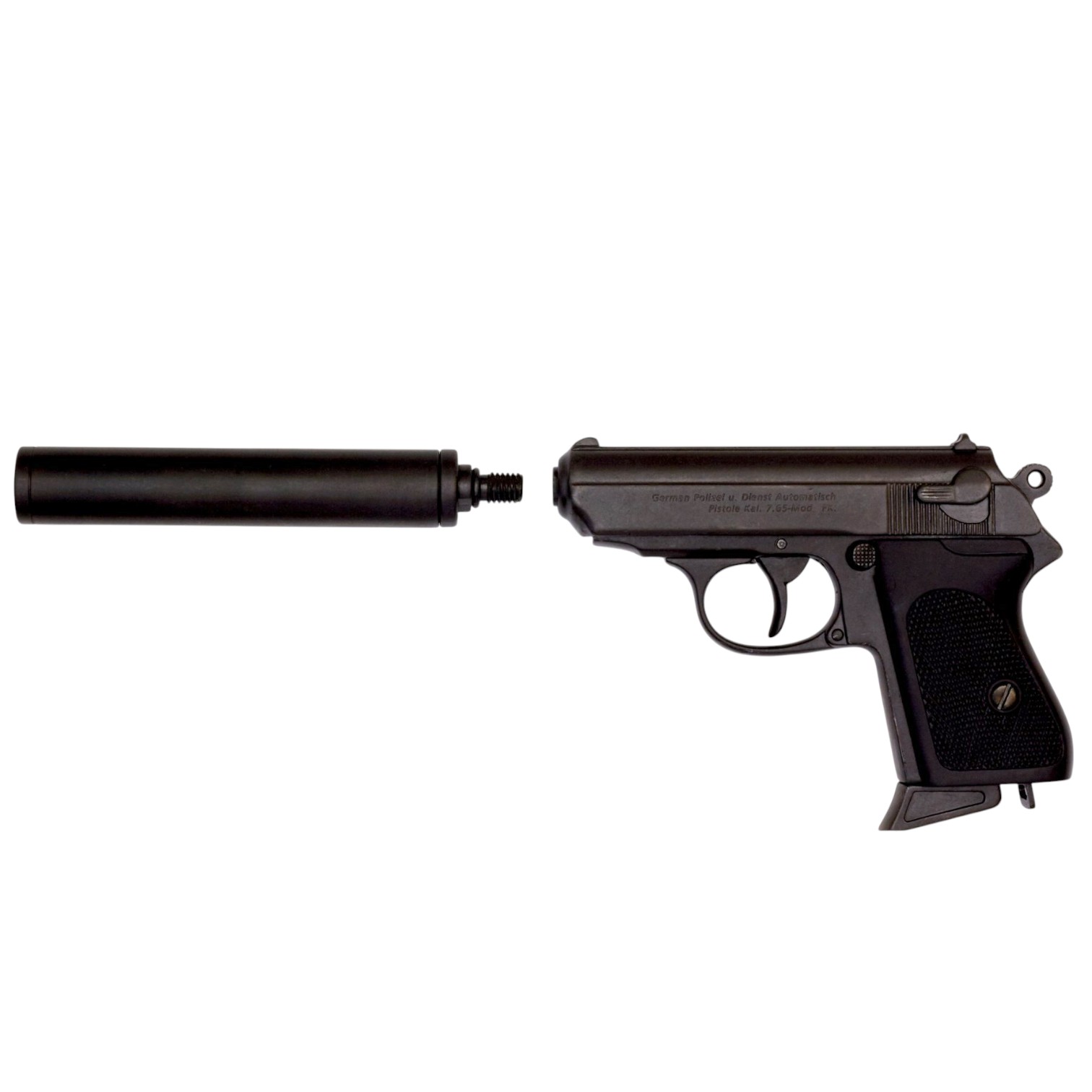 Pistola semiautomatica con silenciador Alemania 1931 Denix