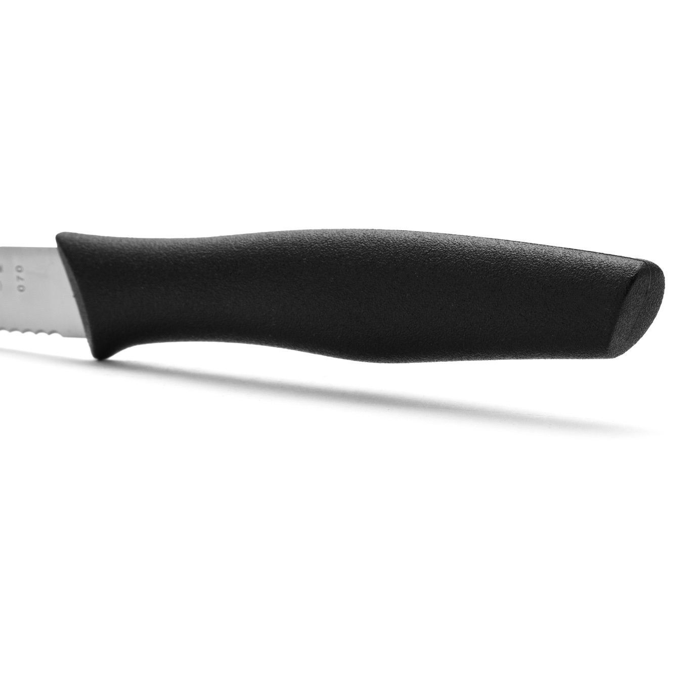 Arcos Nova paring knife with 85mm pointed and serrated blade, black polypropylene handle, 36 units