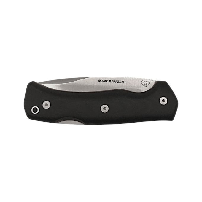Couteau de poche Cudeman Mini ranger avec manche en G10 noir. Livré avec étui