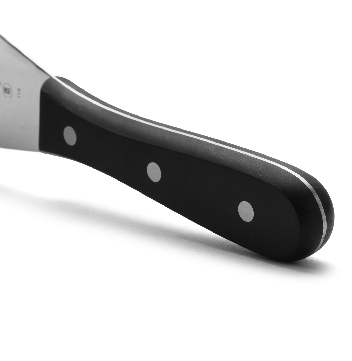 Espátula triangular Arcos Universal polioximetileno negro y hoja 125 x 90 mm