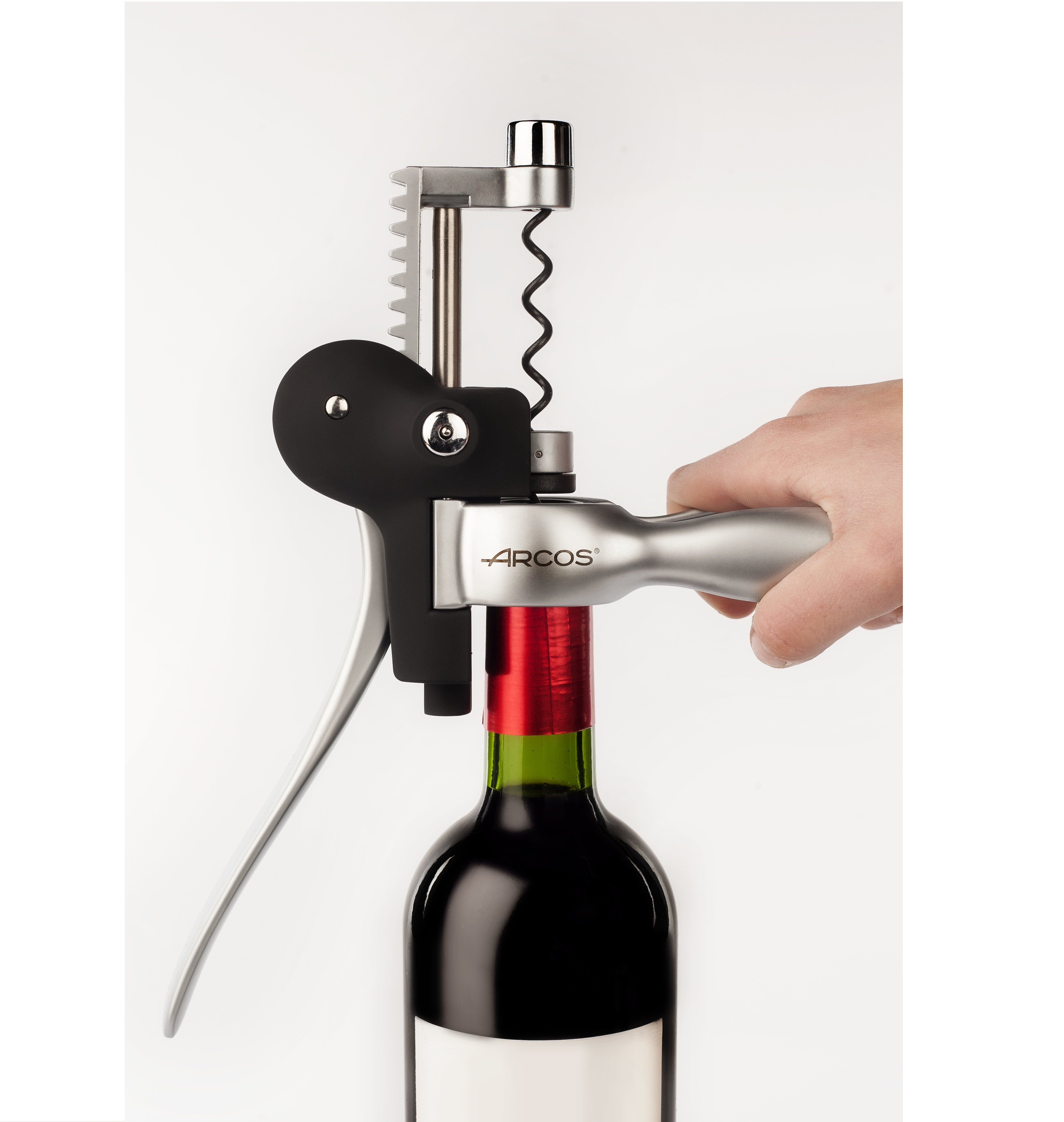 Arcos professional corkscrew with foil cutter made of zinc and ABS
