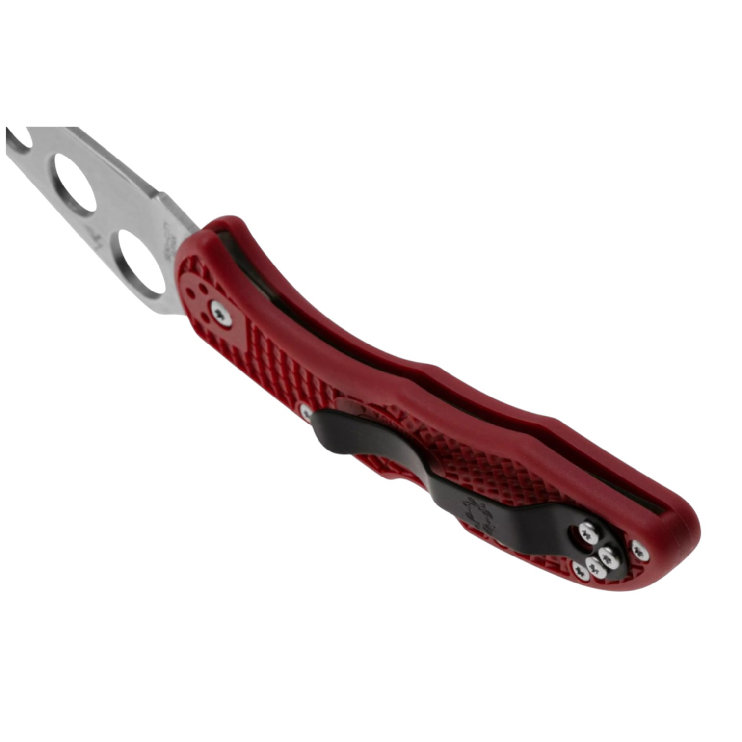 Spyderco Delica 4 Trainer C11TR, coltello da allenamento smussato con impugnatura in FRN rosso