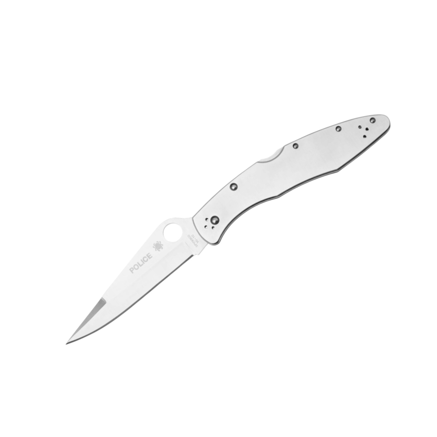 Spyderco Police Edelstahlmesser C07P mit VG10-Klinge mit flacher ...