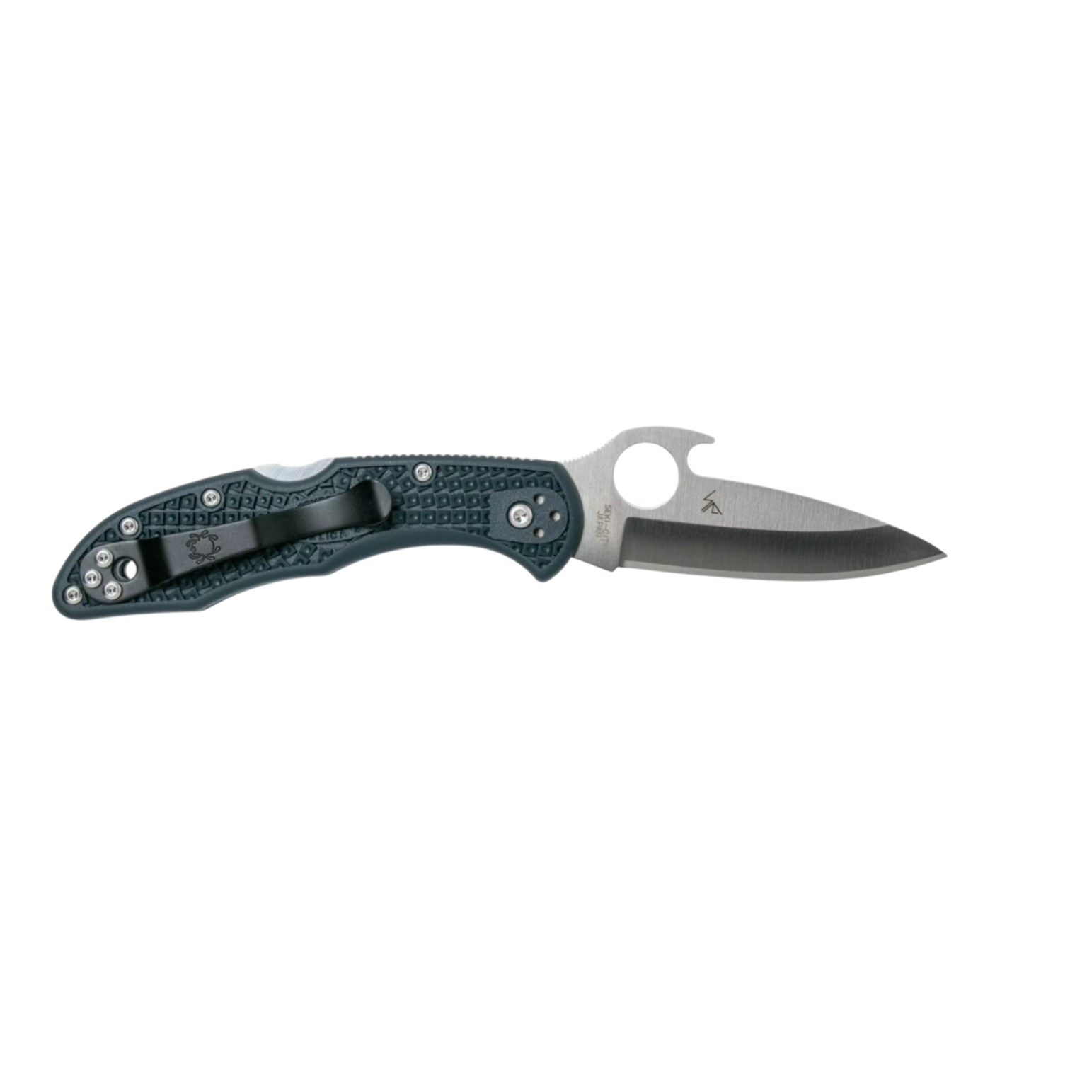 Spyderco Delica 4 Wave C11PGYW, coltello a lama piatta VG10 con impugnatura FRN verde