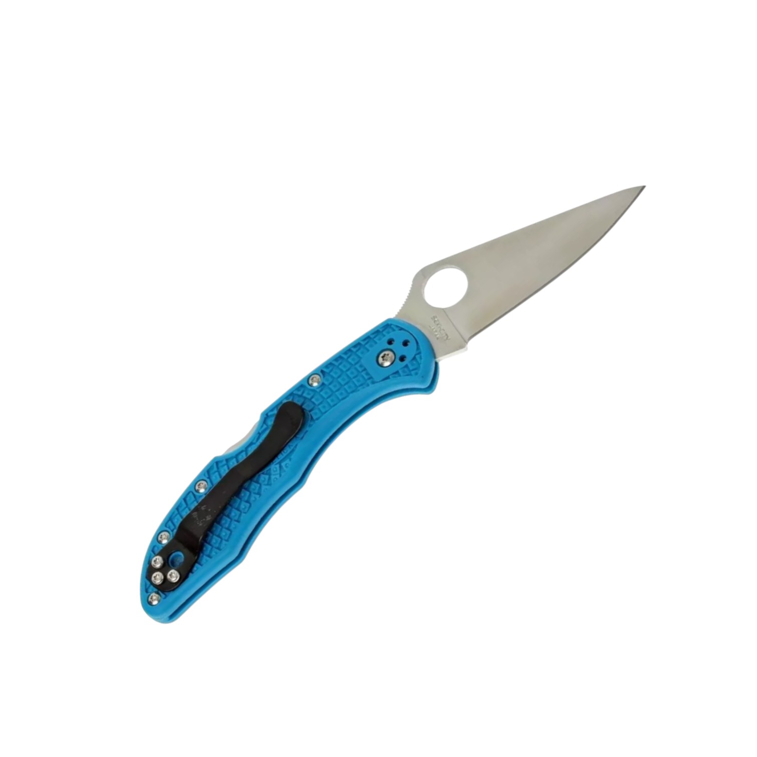 Spyderco Delica 4 C11FPBL, VG10 Klappmesser mit flacher Klinge un...