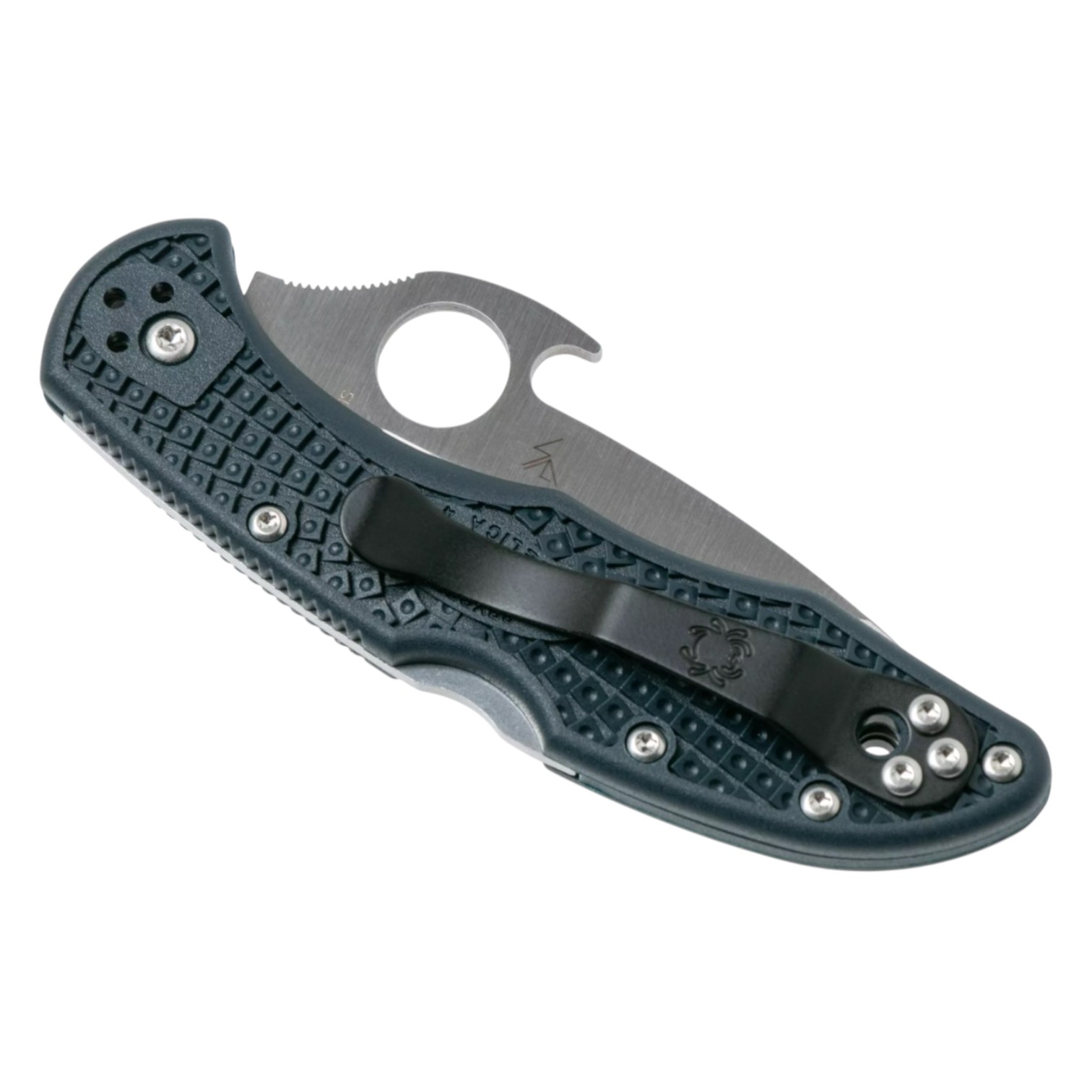 Spyderco Delica 4 C11FPGY, coltello a lama piatta VG10 con impugnatura FRN grigia