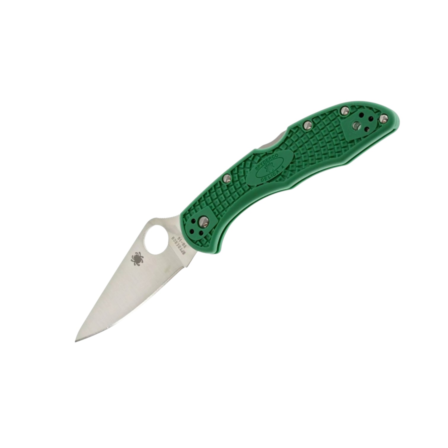 Spyderco Delica 4 C11FPGR, navaja VG10 filo plano con mango de FR...
