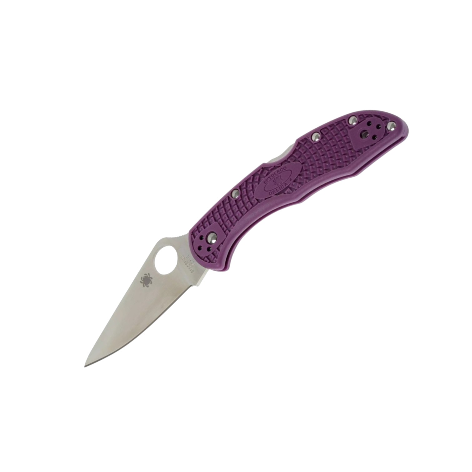 Spyderco Delica 4 C11FPPR, navaja VG10 filo plano con mango de FR...
