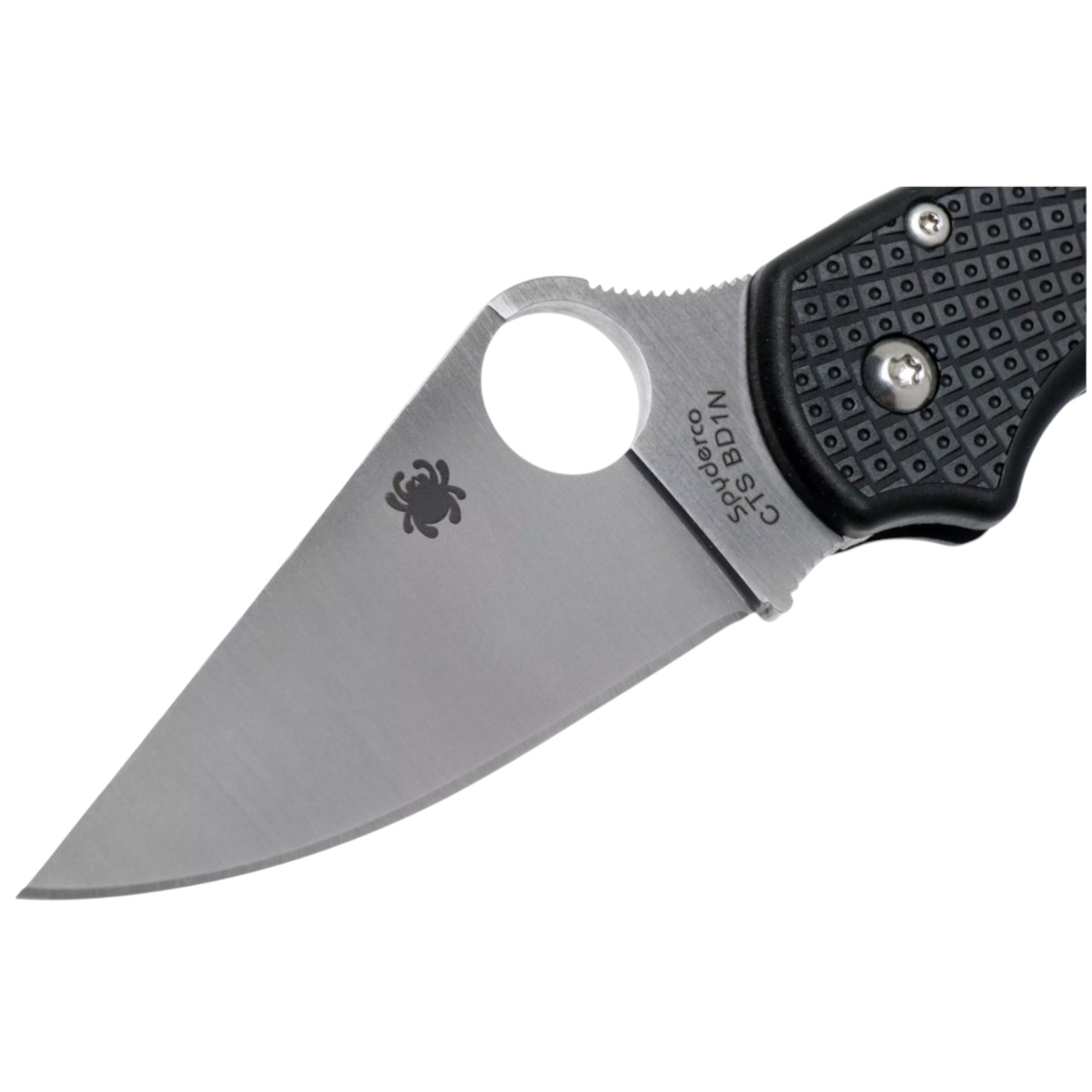 Canivete Spyderco Para 3 Lightweight C223PBK CTS-BD1N com lâmina lisa, cabo em FRN preto e clipe.