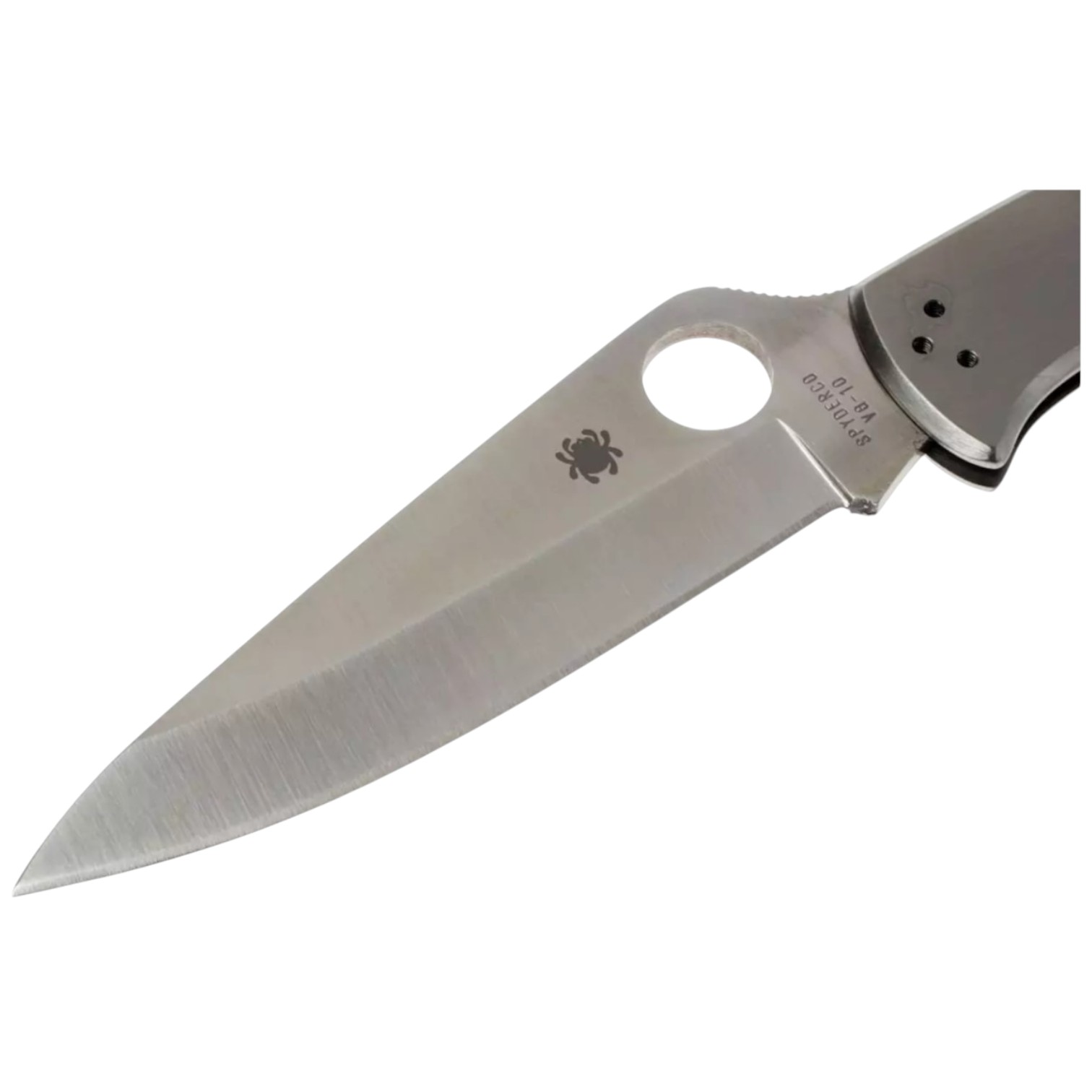 Spyderco Endura 4 C10P Messer mit Edelstahlgriff und flacher Klinge